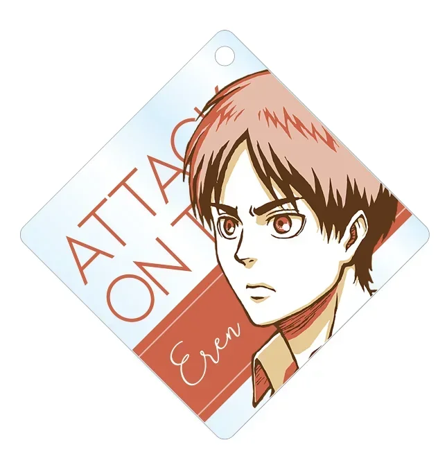 เกม Jean Erwin พวงกุญแจตุ๊กตาอะนิเมะ Levi Mikasa Eren Yeager Armin พวงกุญแจอะคริลิคสําหรับของขวัญ