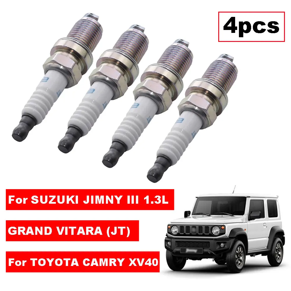 

4 шт. свечи зажигания для SUZUKI JIMNY SWIFT GRAND VITARA JT 2006 LEXUS RX300 LX470 TOYOTA CAMRY COROLLA RAV 4 LAND CRUISER 100 200
