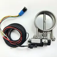 Válvula de control de escape eléctrica Unidad de válvula eléctrica con control de botón de logotipo negro Excelente sellado Válvula de control de escape