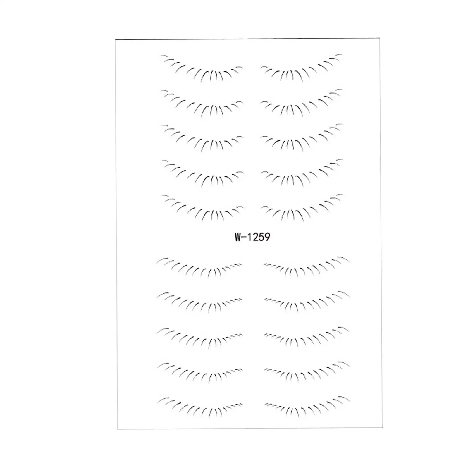 Bandes d'autocollants pour extension de cils inférieurs, outil de maquillage réaliste 3D bricolage, faux cils pour cosplay, fêtes, 2 pièces