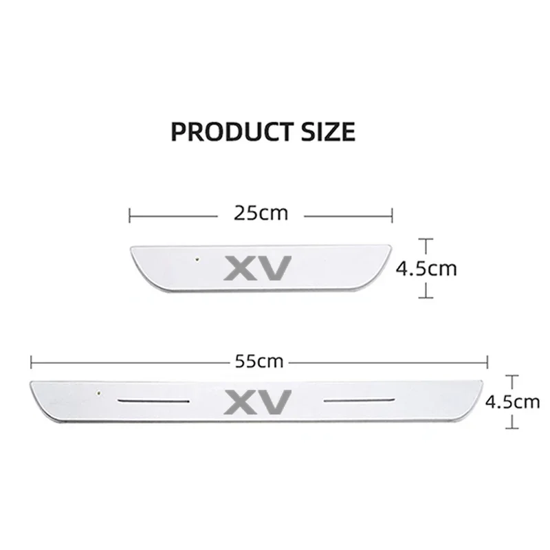 Car Moving LED Welcome Pedal for Subaru XV Logo Car Welcome Door illuminated Sill Light Pathway Projector Lamp Accessories