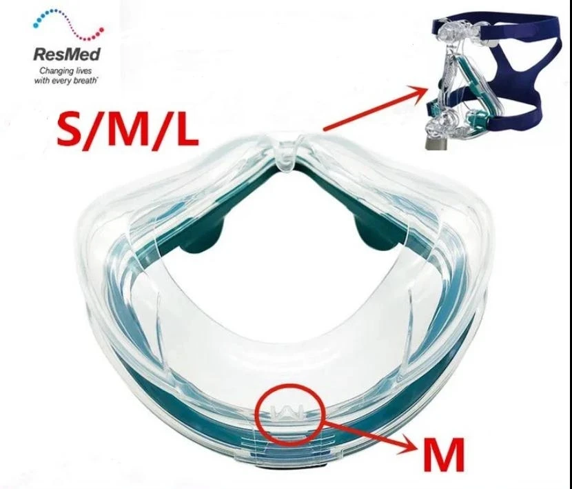 Cushion and Clip for Mirage Quattro Full Face Mask CPAP Mask for Original Ventilator