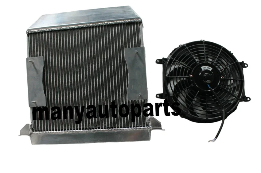Aluminum Radiator Fit FOR Morgan Plus 4 / +4 1964-1968 With 12