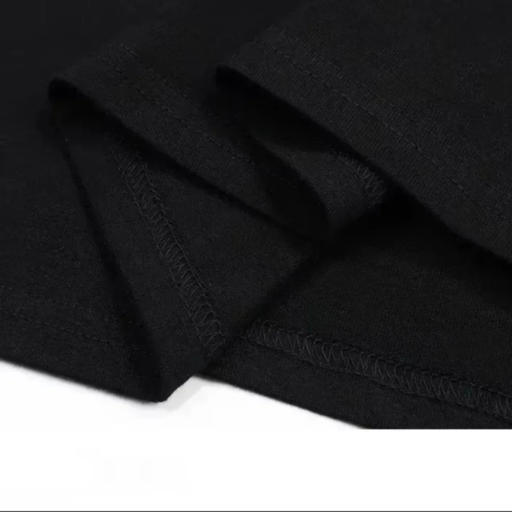 Camiseta masculina e feminina verão na moda marca de algodão de manga curta primavera outono marca de luxo design sentido moda y2k nicho topo