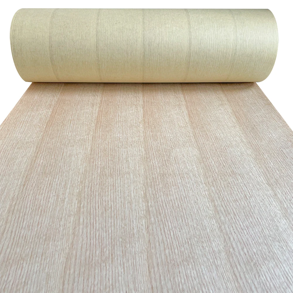 Home Furniture DIY Decoration Natural Red Oak Straight Grain Wood Veneer Sheets Large width Wood Veneer For Guitar Making