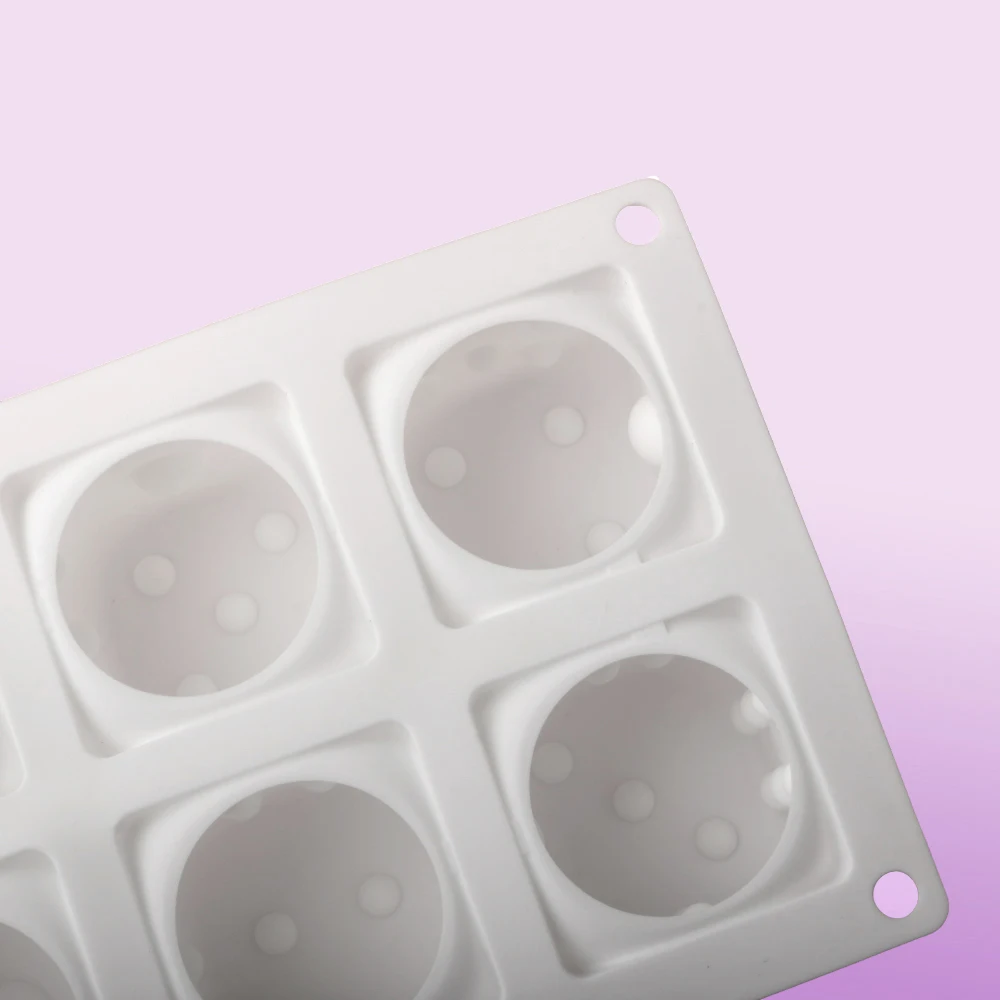 6-Cell Cube Mousse Cake Mould Dice Design Silicone Cake Mold Kitchen Baking Supplies Party Dessert Making Tools Pastry Bakeware