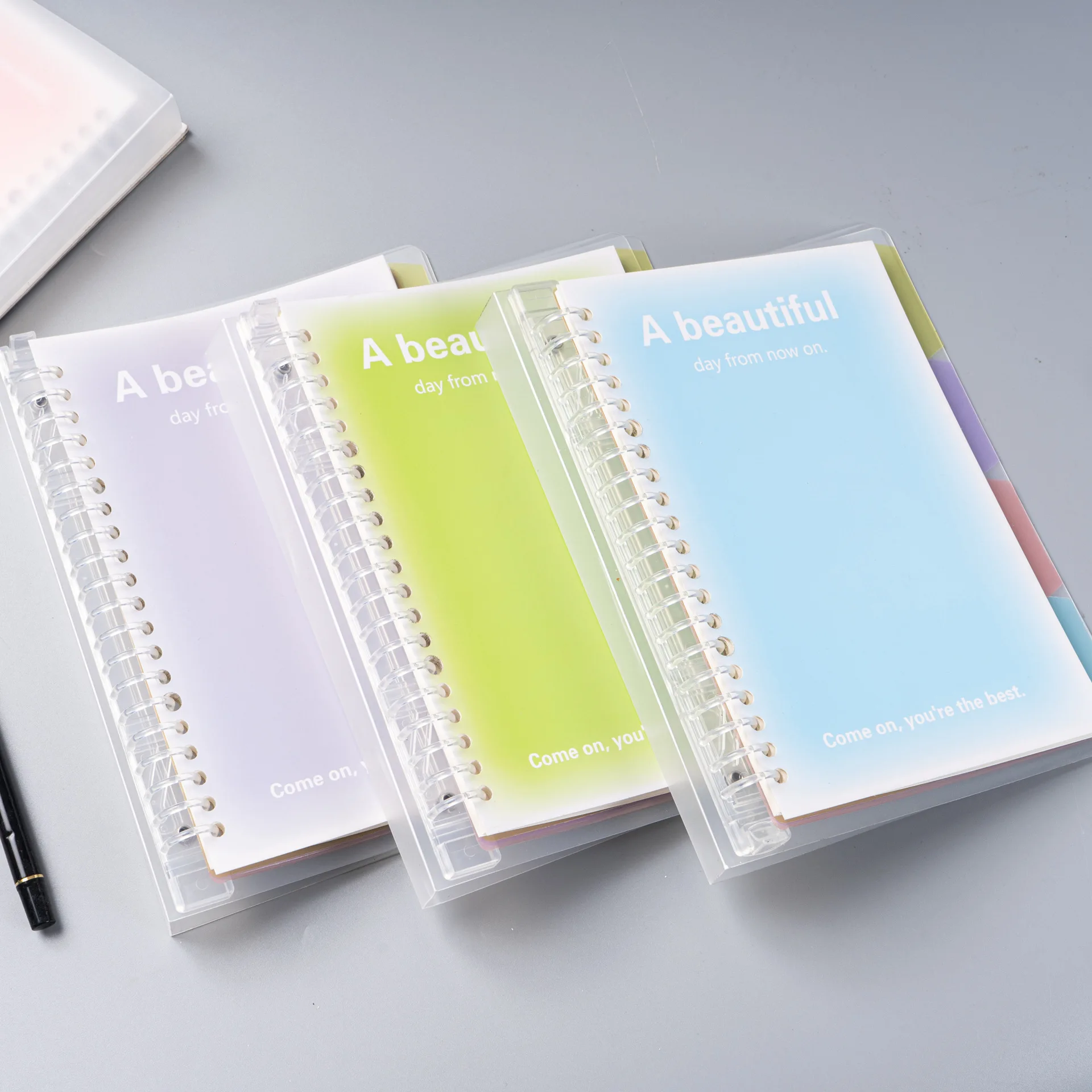 Loose-leaf Replacement Stationery Notebook Korean Small Fresh Simple Dream Colorful Notebook Diary Notepad for Students