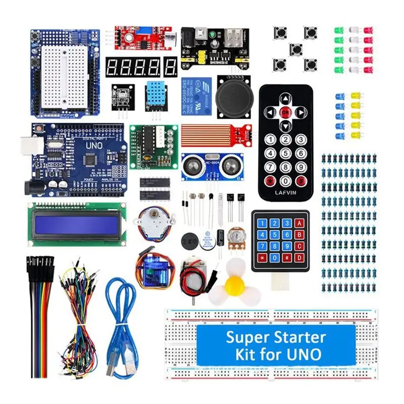 

ABFM-For UNO R3 Development Board RFID Upgrade Kit Super Starter Kit Learning Kit Tutorial Included