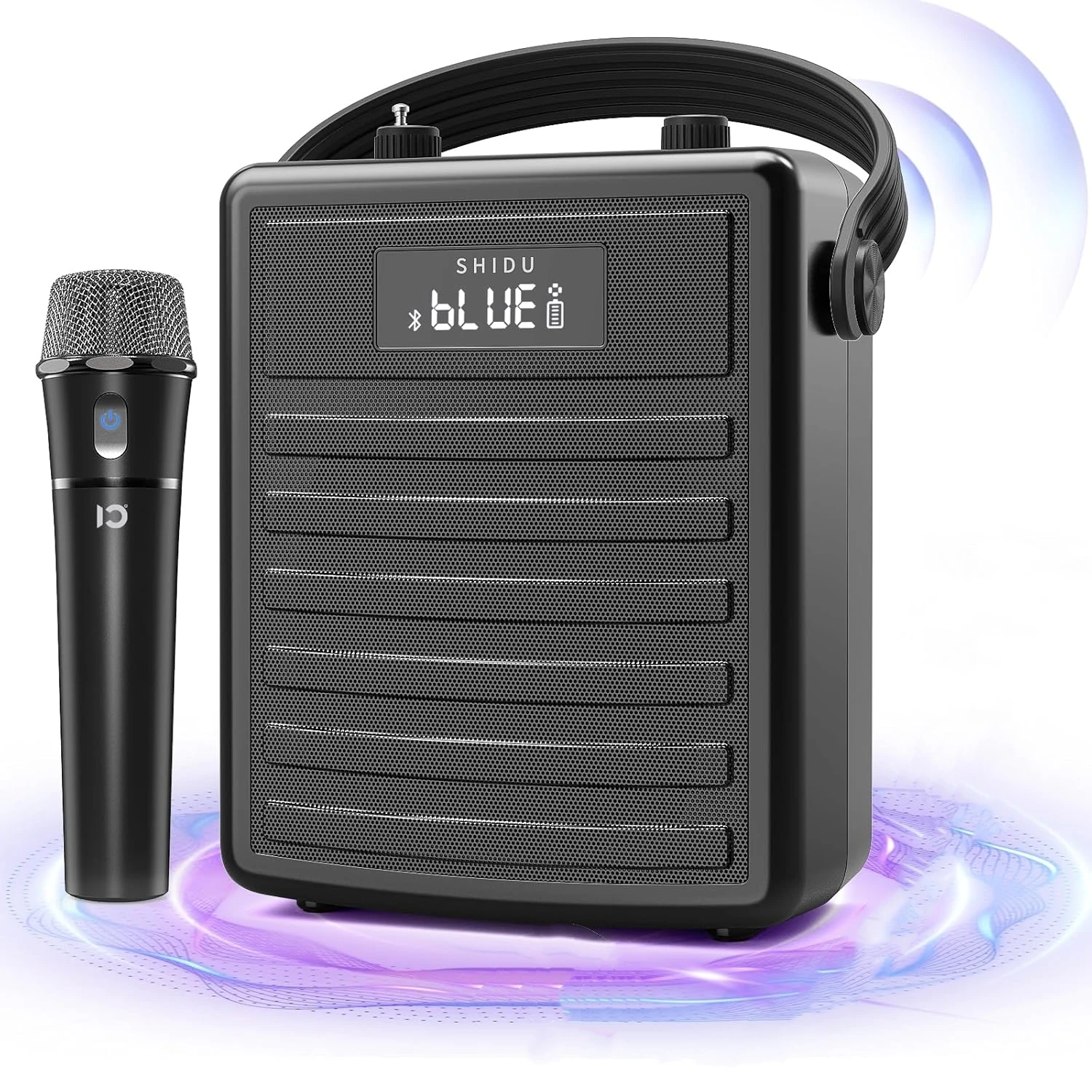 H11 مع ميكروفون لاسلكي متعدد الوظائف K-song الصوت قابلة للشحن مضخم صوت يده 30 واط عالية الطاقة سمّاعات بلوتوث