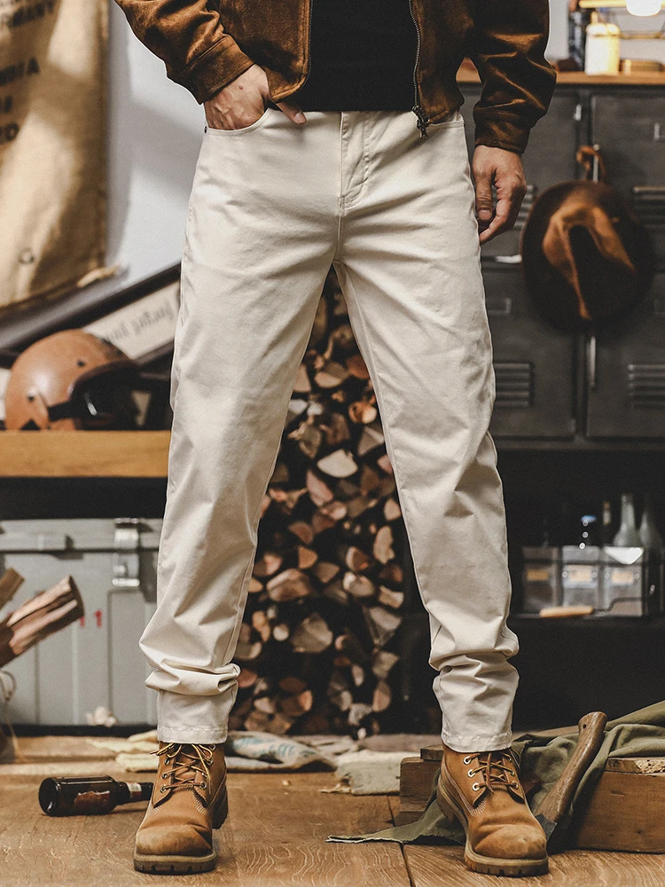 

Jieren American Retro Workwear Pants Men's Loose Straight Casual Spring Trendy Simple Match Men's Leisure Long Trousers