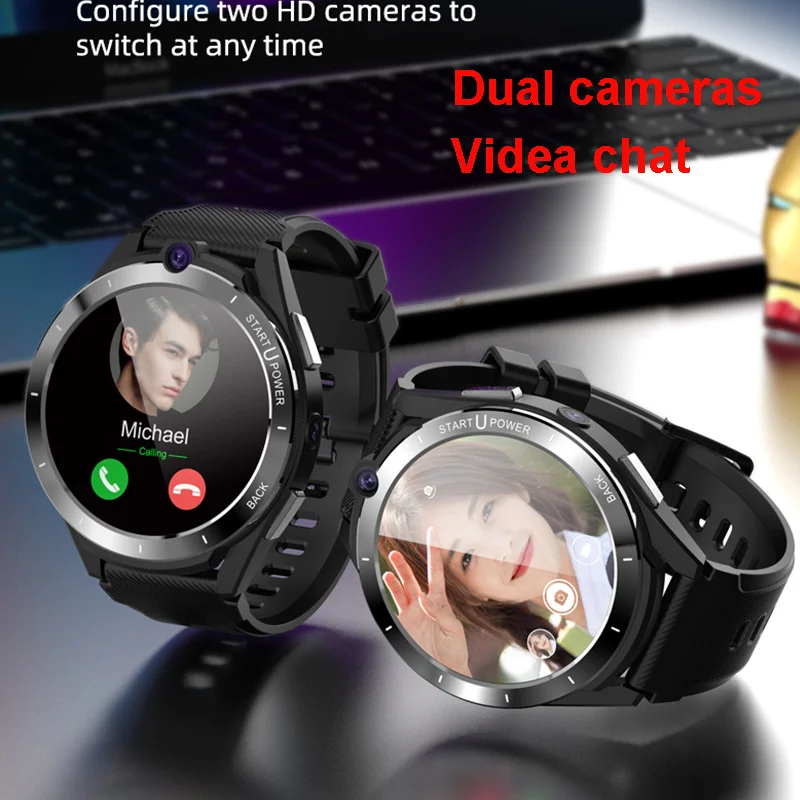 High-end 4G Smart Watch Men Women 1.6'' Big Screen Video Call 6GB Running Memory 128GB Large Memory 900mAh Camera GPS Smartwatch