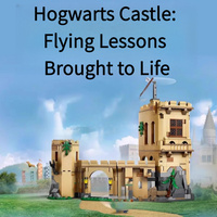 Assembling the building blocks Harry Hogwarts Castle: Flying Lesson Model Puzzle building blocks for kids Boys give gifts to mod