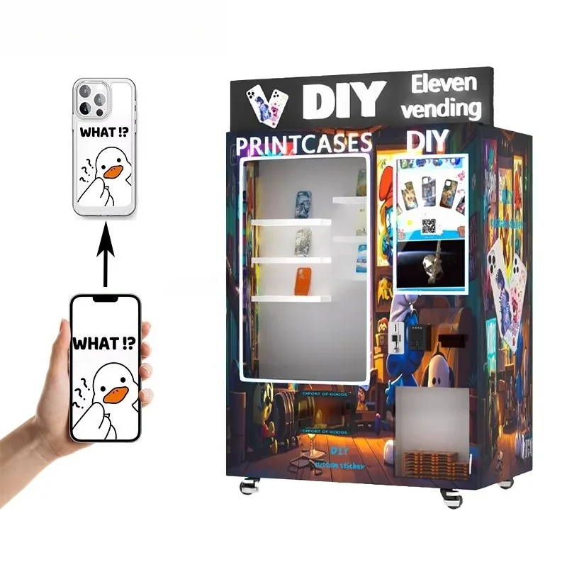 Customized 2025 New Condition UV Color Custom Design Automatic Retail Student Phone Case Printing Vending Machine