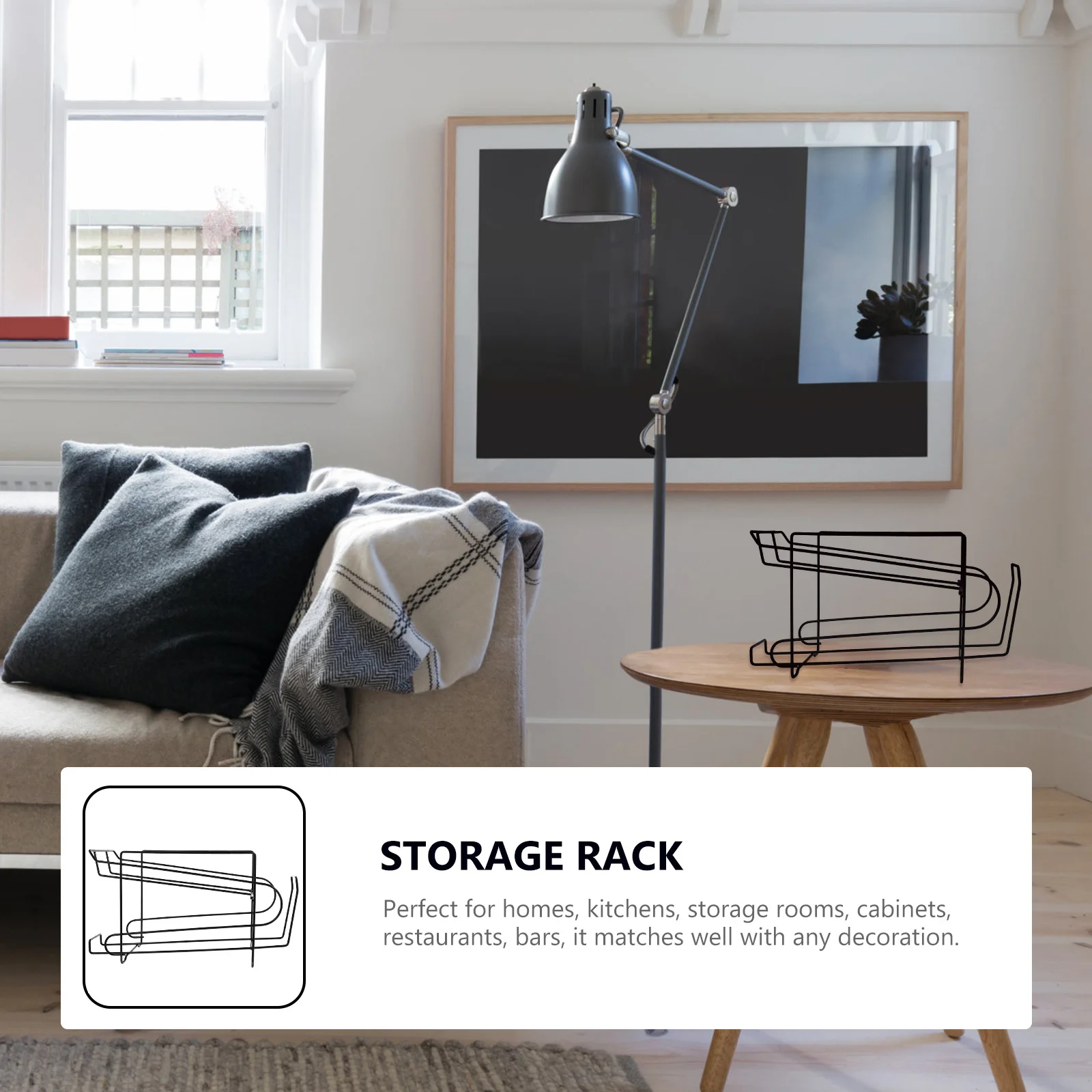 

1Pcs Beer Organizer Refrigerator Storage Rack Double Layer Slide Down Beverage Holder Kitchen Drink Container Bar Shelf