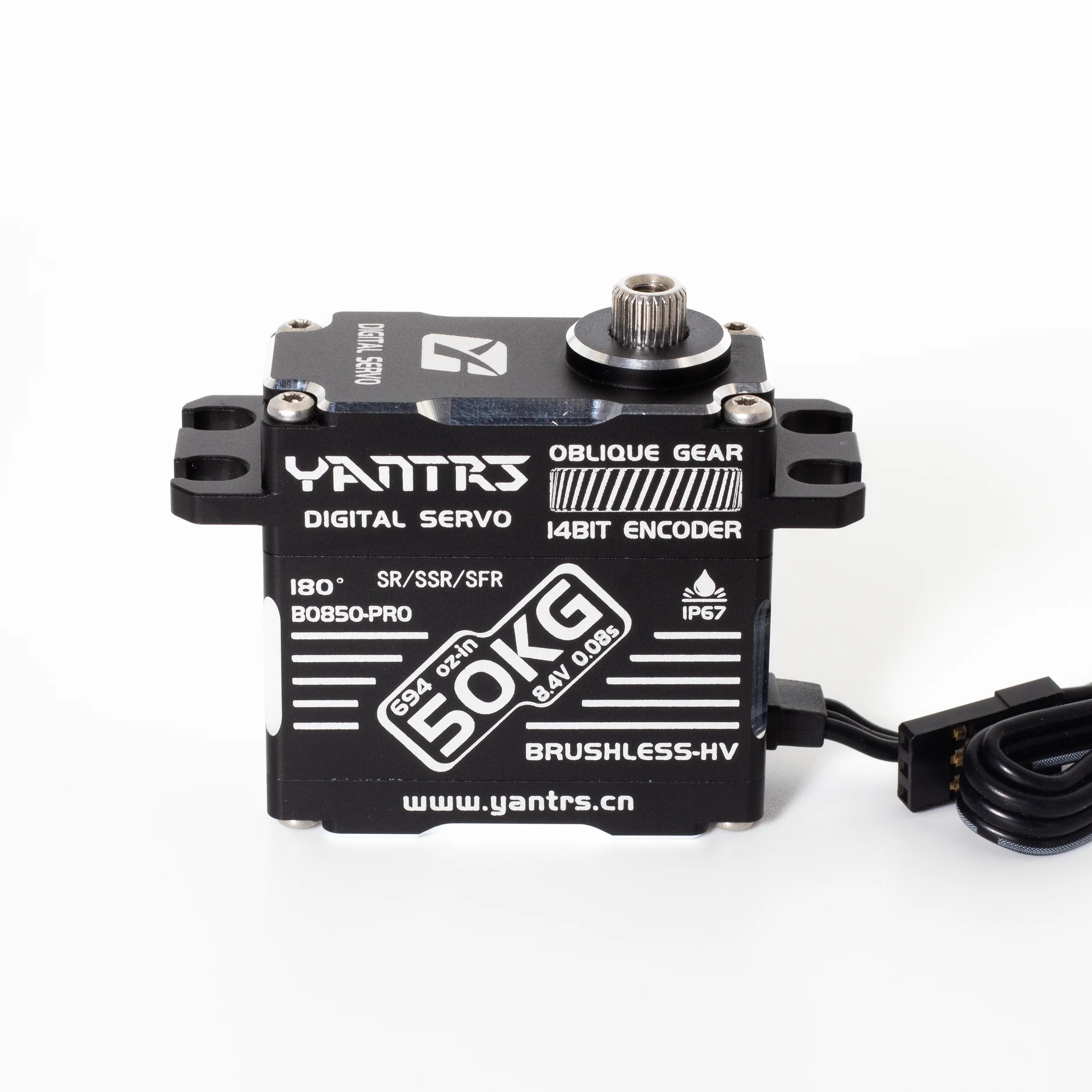 

YANTRS 50KG Magnetic Sensing Brushless Waterproof Servo High Speed HV 1/8 RC Car Truck Boat Compatible With SANWA FUTABA SR/SSR