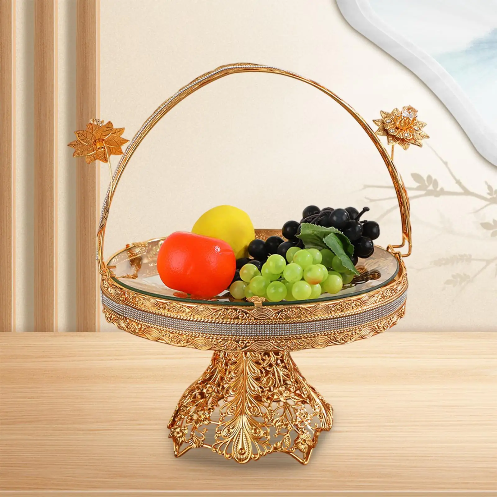 European Fruit Tray Food Storage Container Serving Platter European Dessert Plate for Centerpiece Wedding Kitchen Decoration