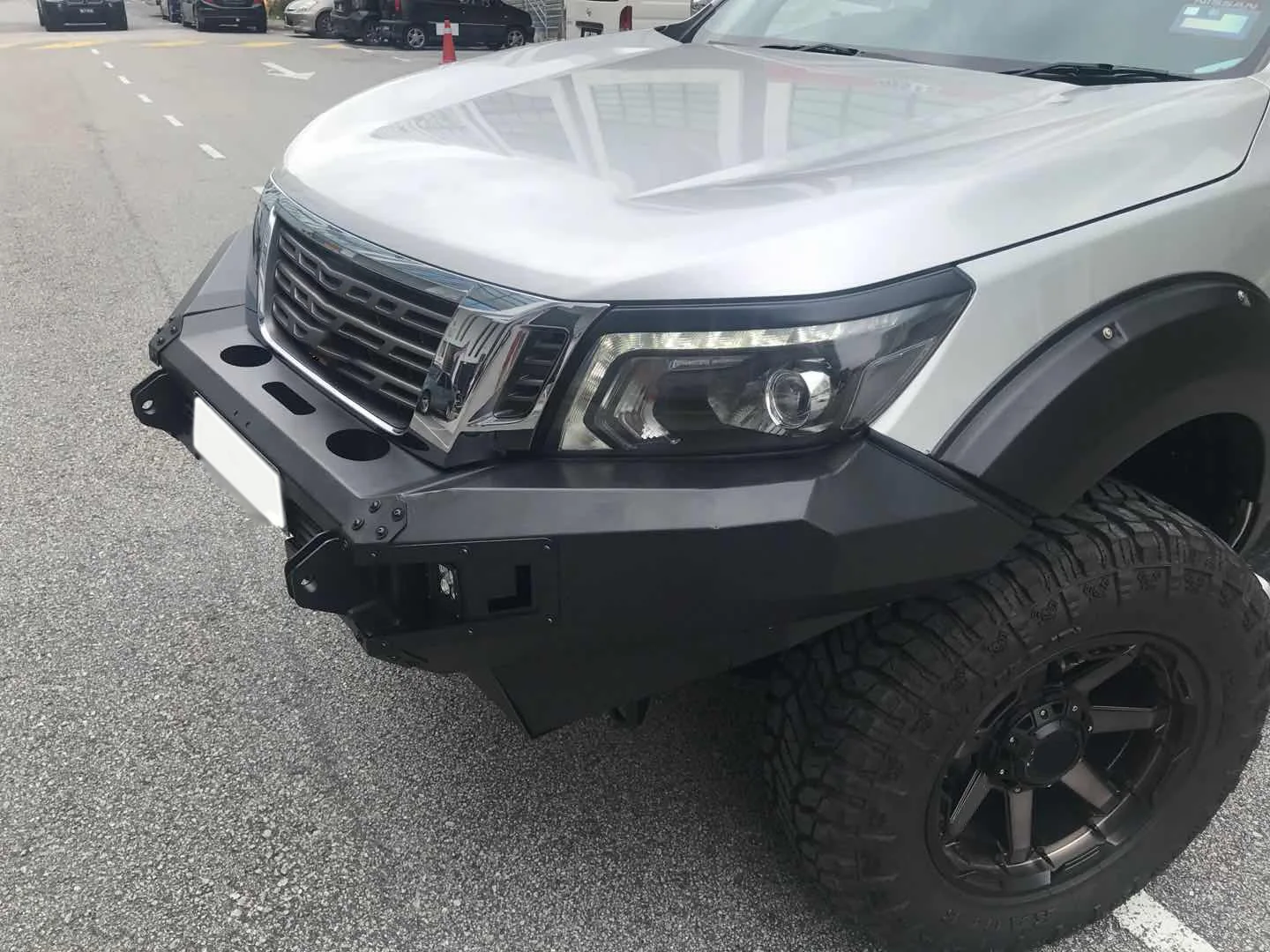 4x4 Pickup Truck Steel Front Bumper Guard Bull Bar Pick up Front bumper for nissan navara frontier np 300 D40