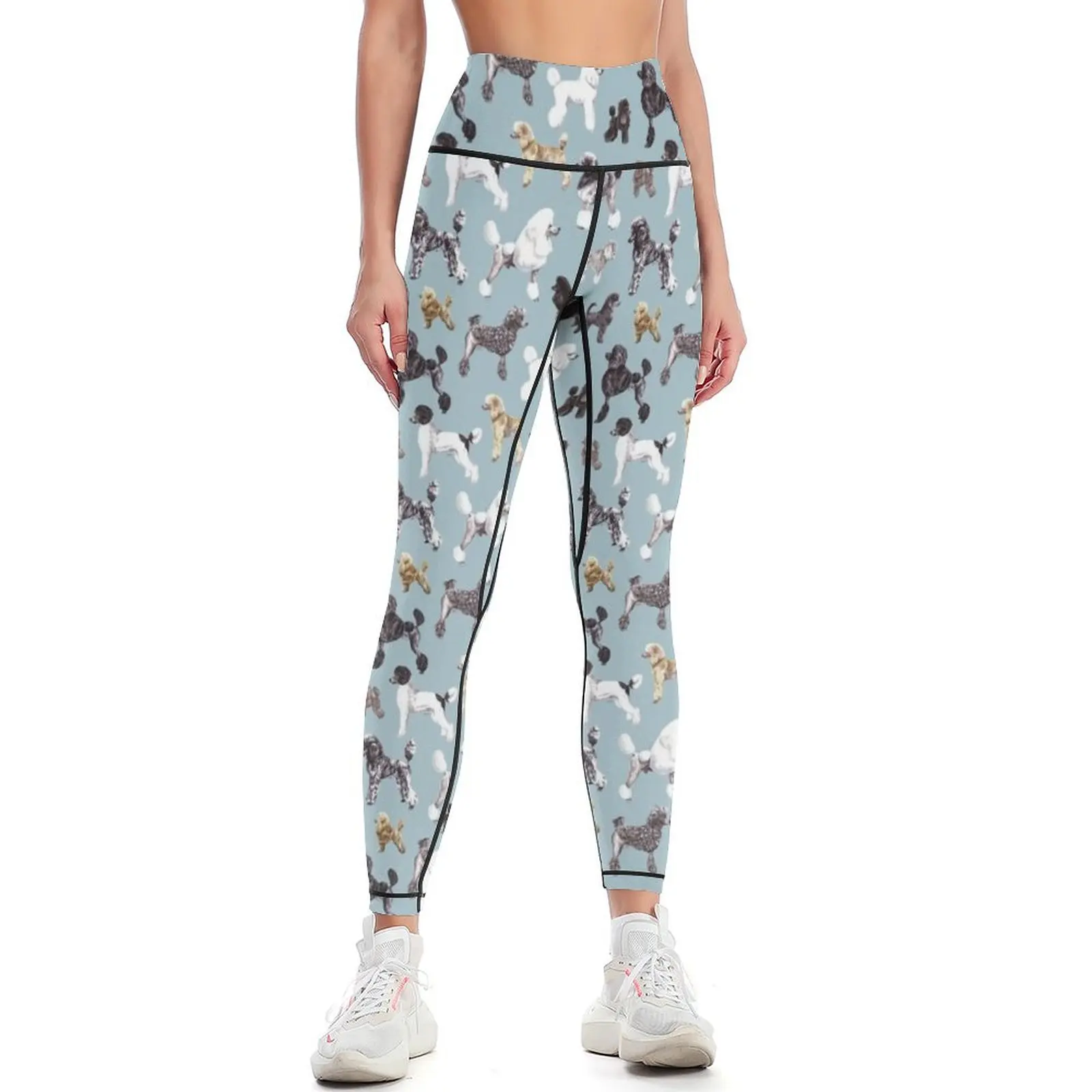 

Poods Glorious Poods - Poodle Pattern Leggings workout clothes for sport pants Womens Leggings