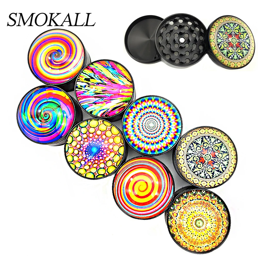 10Pcs 50mm Herb Grinders Resin Grinder For Smoking Mill Grass Spice Crusher Pipas Fumar Hierba Smoke Tobacco Accessories