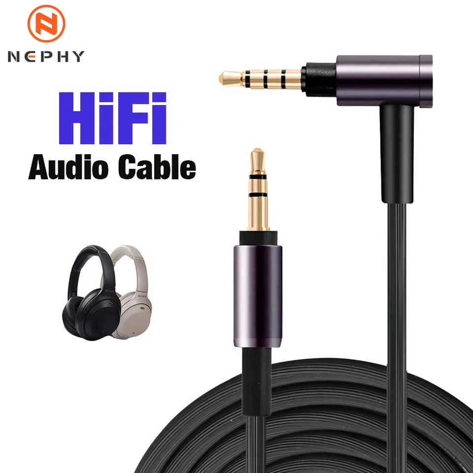 3.5mm Jack Headphones Cable For Sony WH1000XM2 WH1000XM3 WH1000XM4