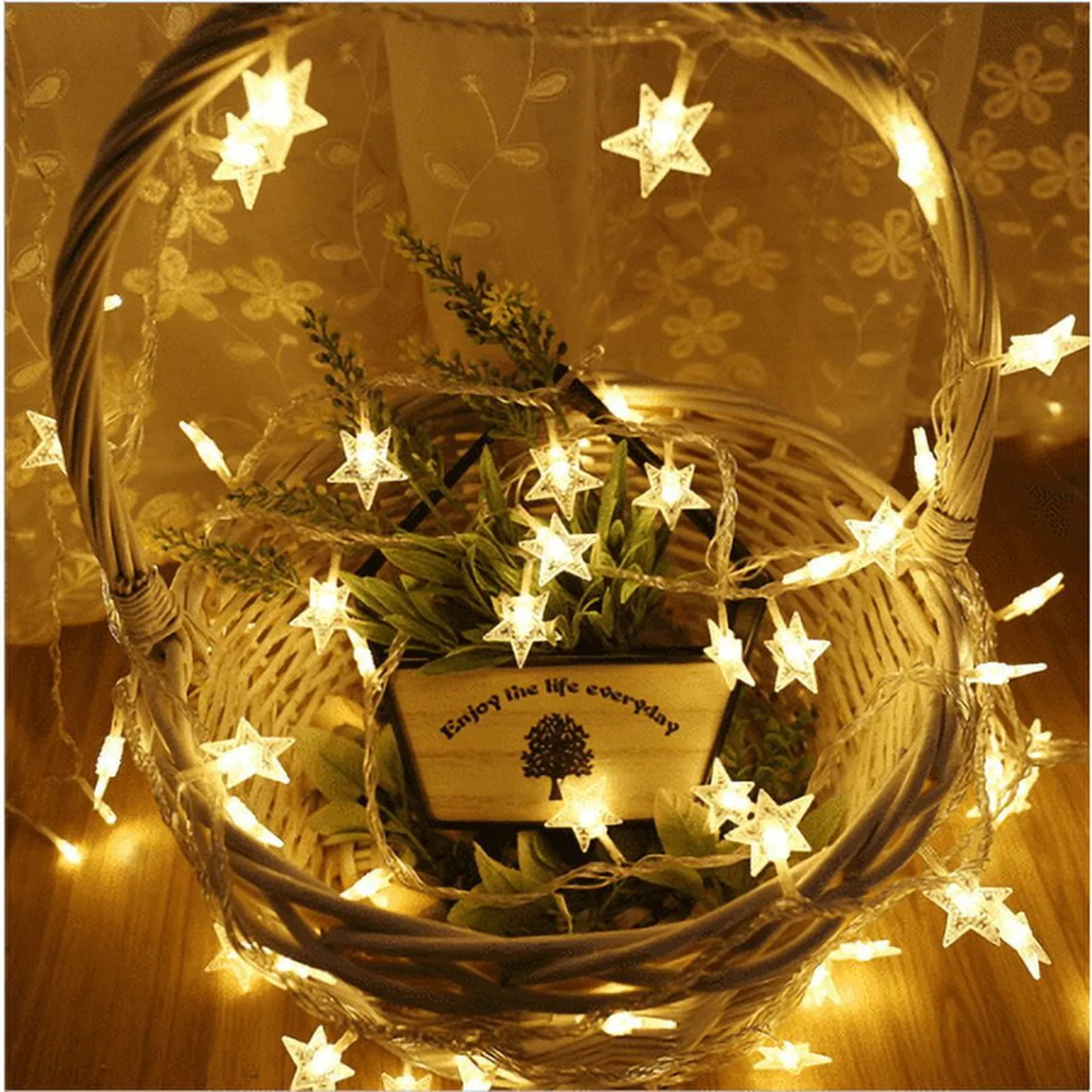 Creative Star String Lights LED Star Shaped Decorative Lantern For Holiday Party Wedding Xmas Atmosphere Decorations
