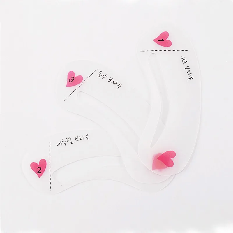 Reusable Eyebrow Stencil Beauty Makeup Brow Stamp Template Eyebrows Shape Set Eye Brow Makeup  Makeup Tools