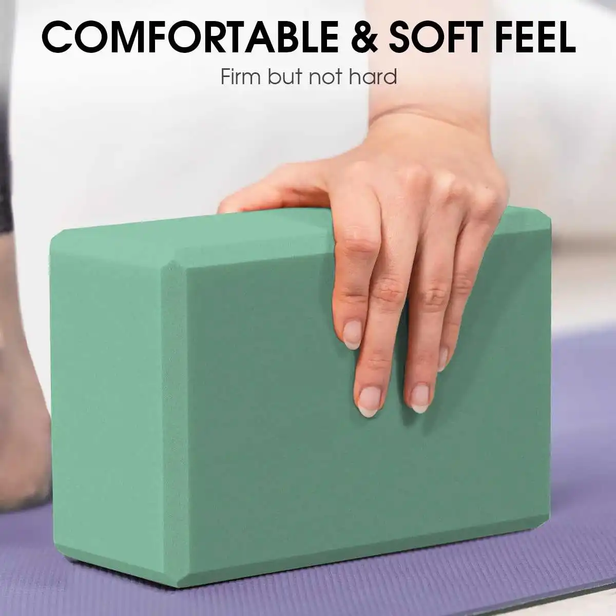 Premium Yoga Brick Gym Blocks with High Density EVA Foam Ideal for Children's Dance Training Adults' Yoga Practice image 4