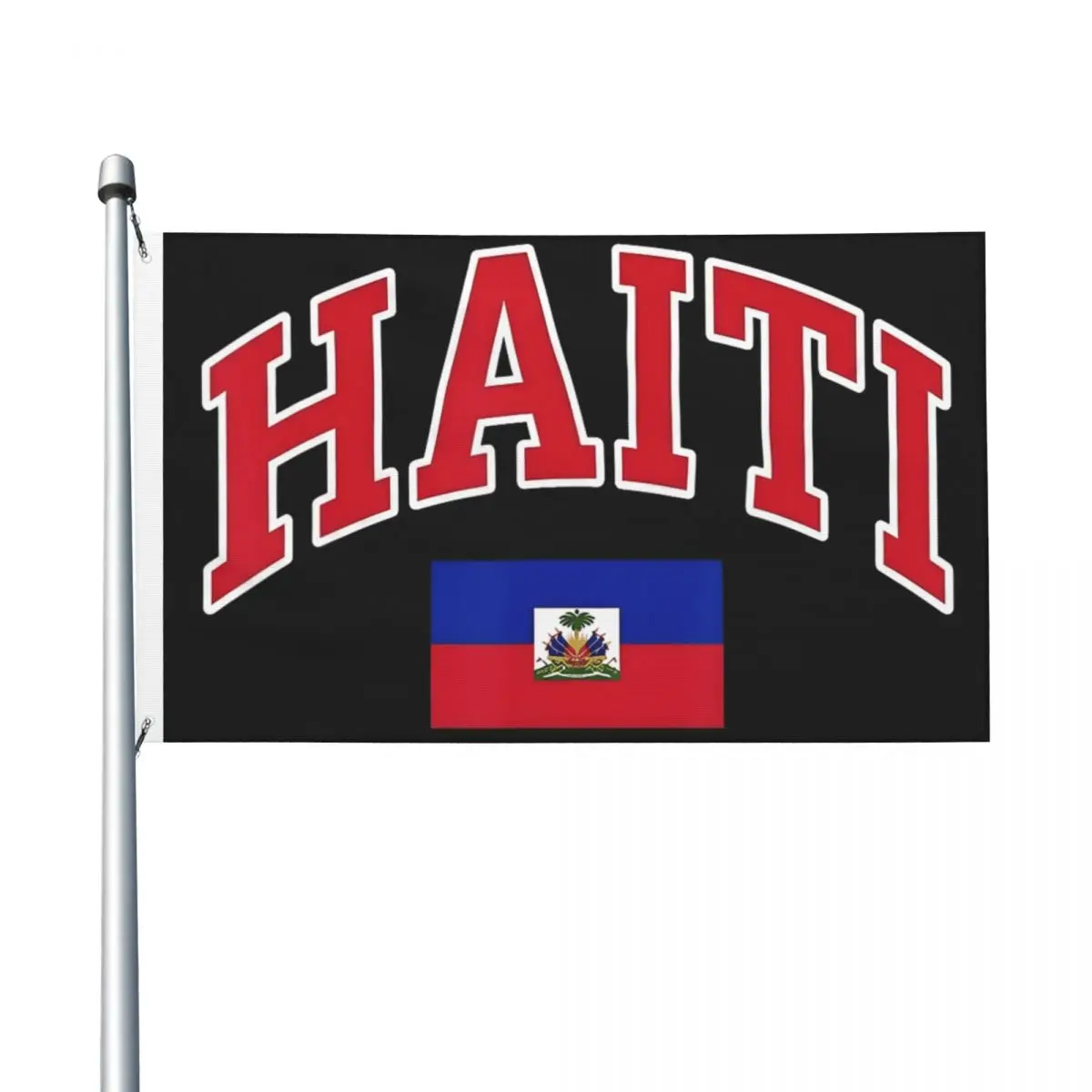90X150cm Happy Haitian Flag Day Haiti Flag Flag Hanging Polyeste Banner Cool Graphic Flags For Indoor Outdoor Decor