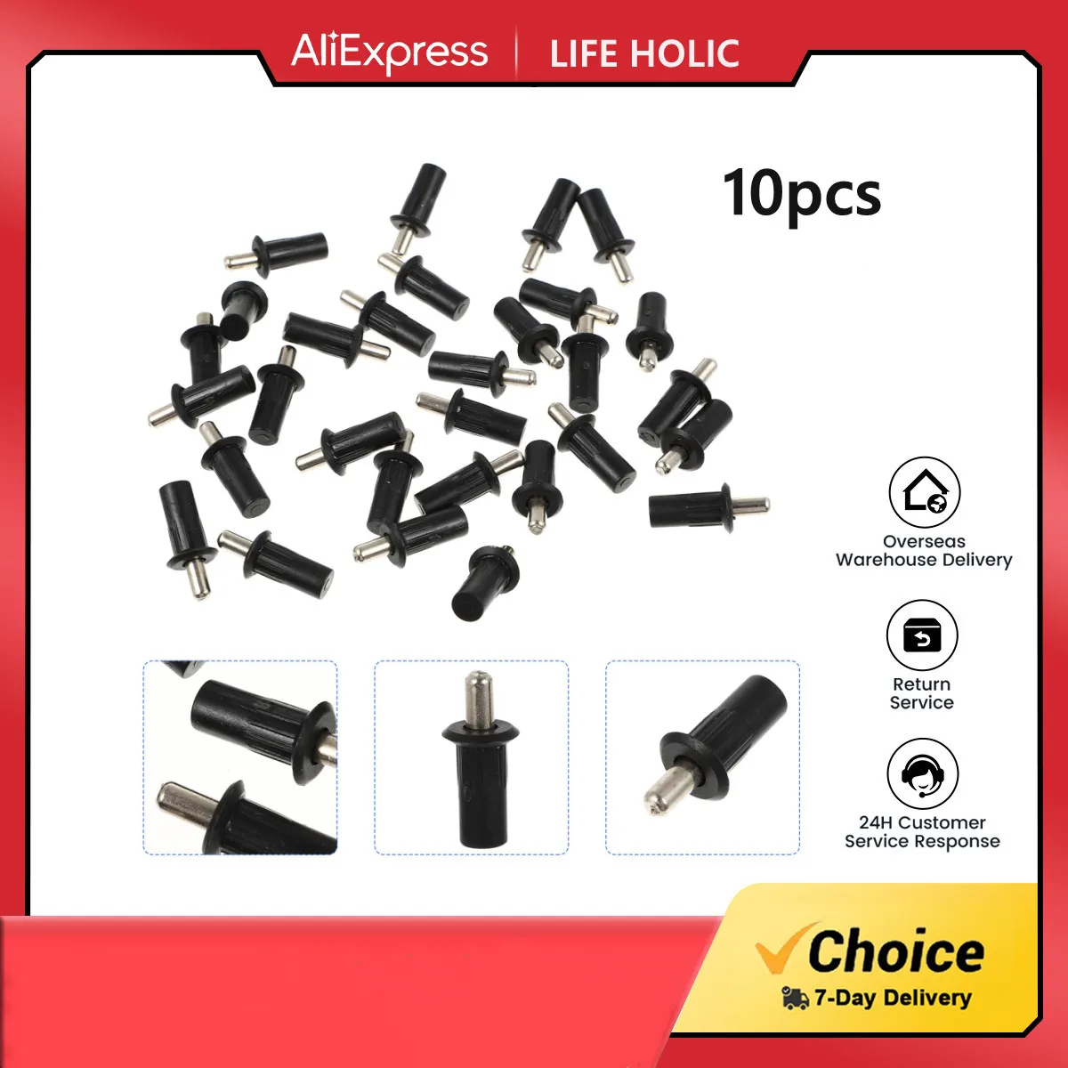 10pcs Louver Pin Replacement Shutter Repair Pin Bolt Telescopic Replacement Shutter Pin Furniture Connector Bulkhead Pin Shutter