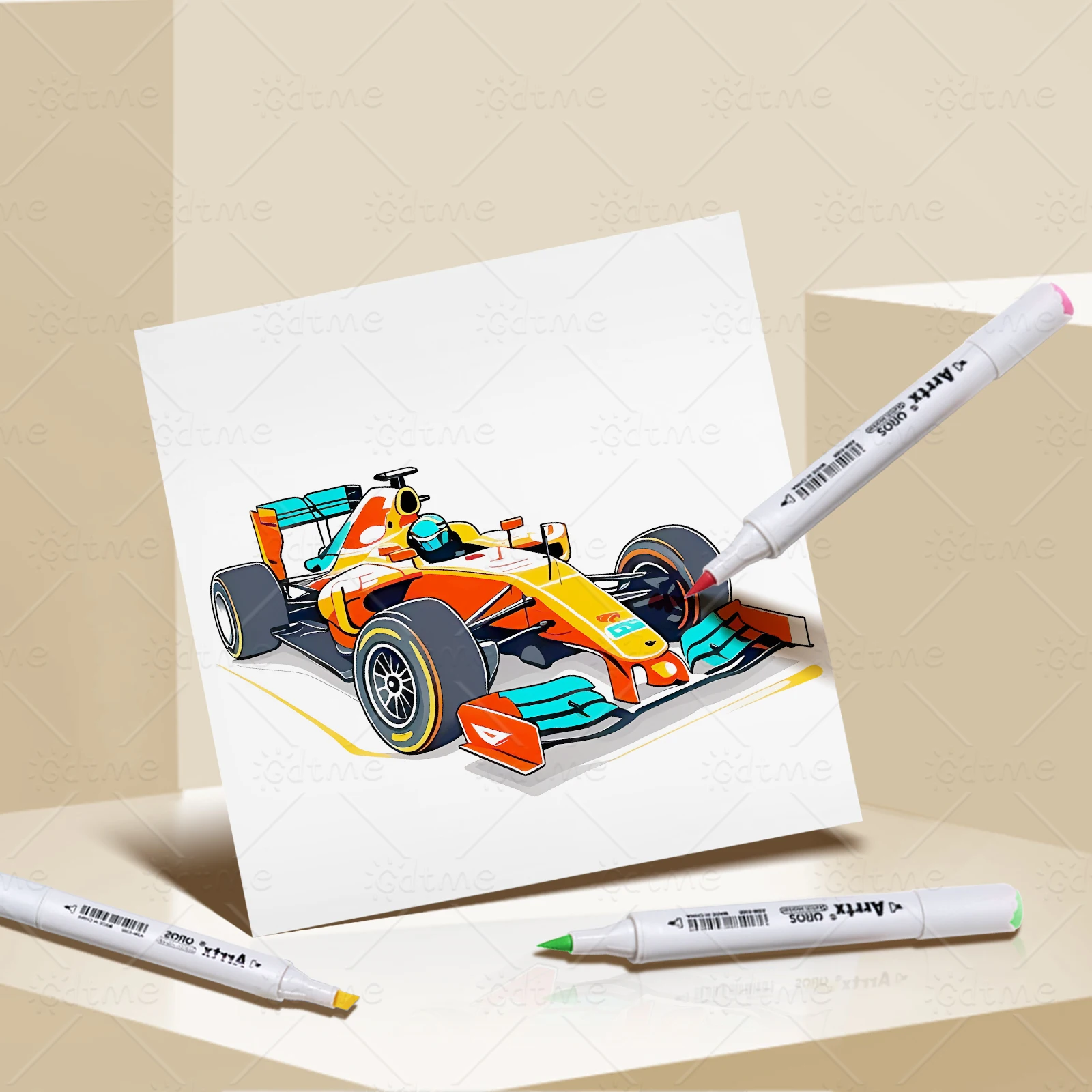RACING CAR Coloring Book Simple Joys Stress Relief Drawing Book Perfect Gift for Party and Birthday Christmas image 5