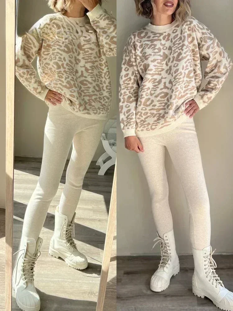 Women's Leggings Winter Lamb Cashmere Warm Pants with Fleece Female Legging Slim Tights Cotton Velvet Thermal Leggings for Women - view 5