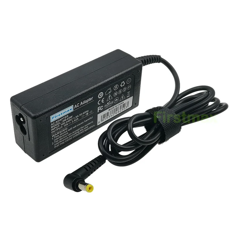 laptop charger ac adapter 19V 3.42A 65W for Acer Aspire E5-576 E5-576G EC-470G EC-471G EC-472 EK-571G ES1-433G ES1-532 K50-10