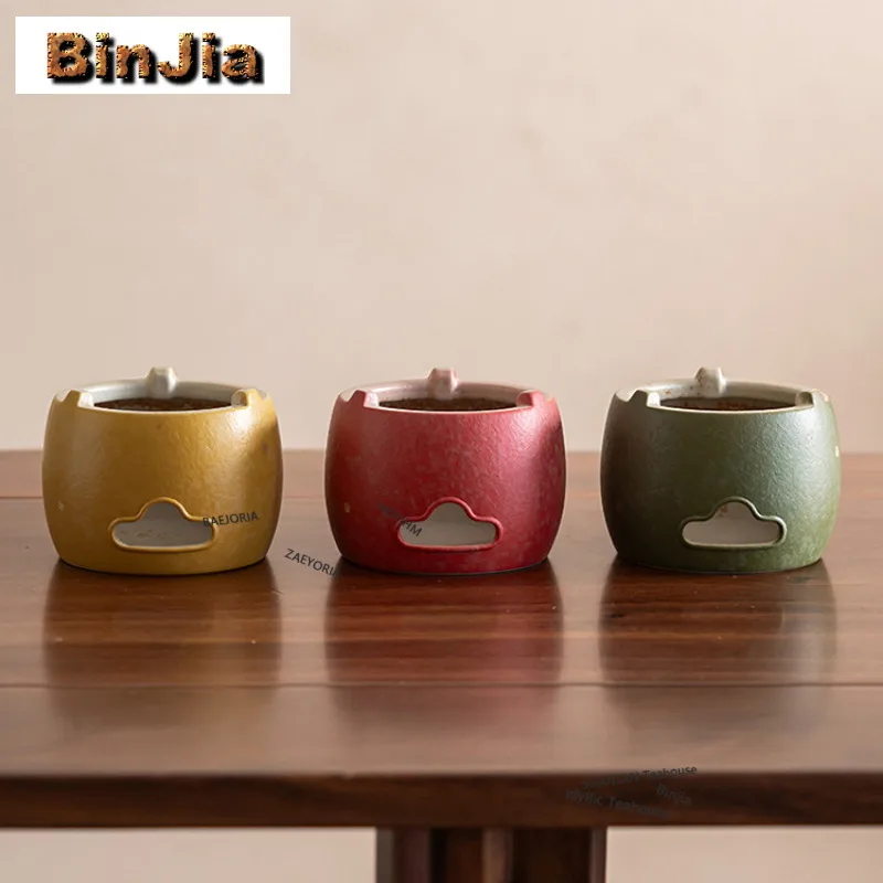Six Color Sprinkle Gold Tea Warmer Holder Alcohol Burner Stove Kettle Stand Boiling Water Carbon Furnace Tea Services Ornaments