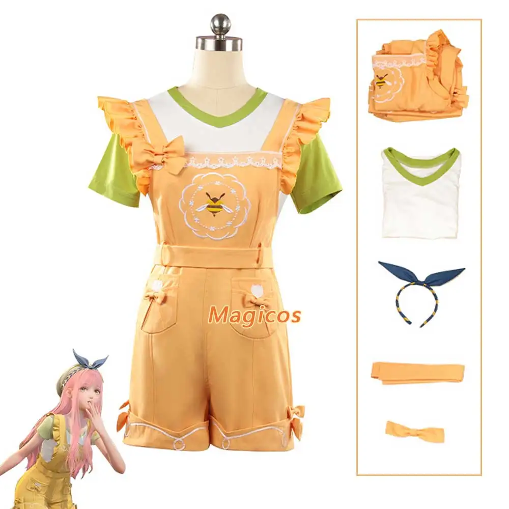 

Game Anime Infinity Nikki Cosplay Costume Kawaii Lovely Rompers Uniform Women Girls Halloween Party Role Play Outfits