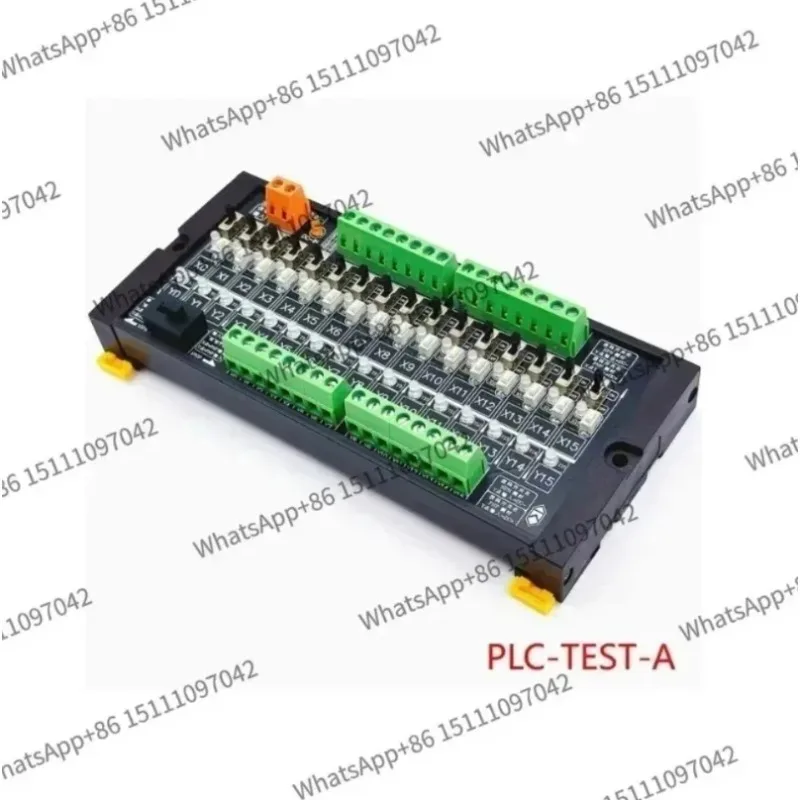 PLC test board 16 channel input/output debugging module compatible with NPN/PNP button board with DuPont line