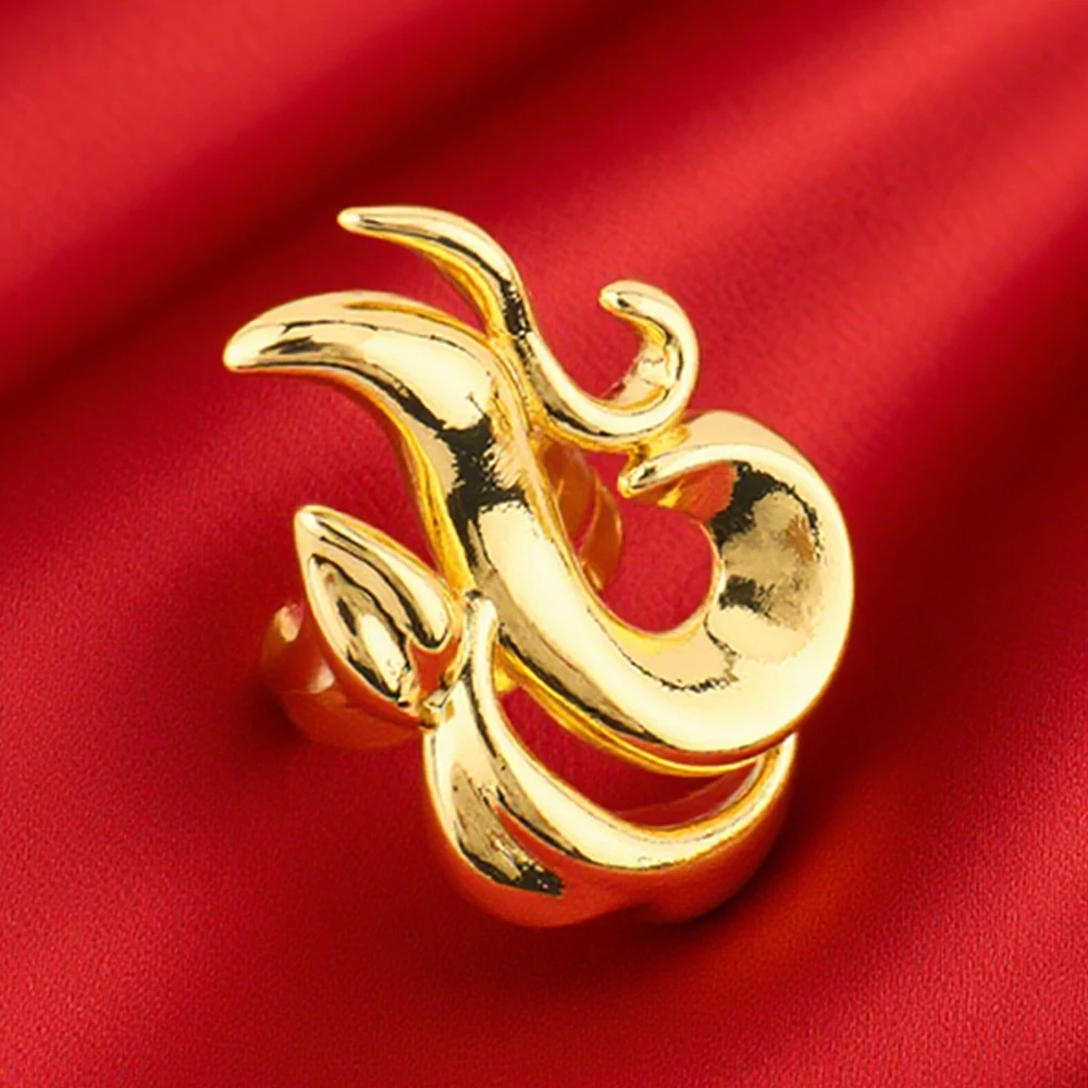 Elegant Wedding Jewelry Set for Women Gold Plated Necklace Copper Color Earrings Bracelet Ring African Bridal Party Gift Jewelle