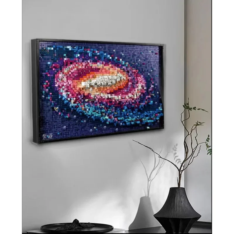 بكسل الفن اللبنات 31212 كتل التجميع غالاكسي كتل لغز لعبة الزخرفية الكبار هدية ديكور المنزل هدية عيد ميلاد #2