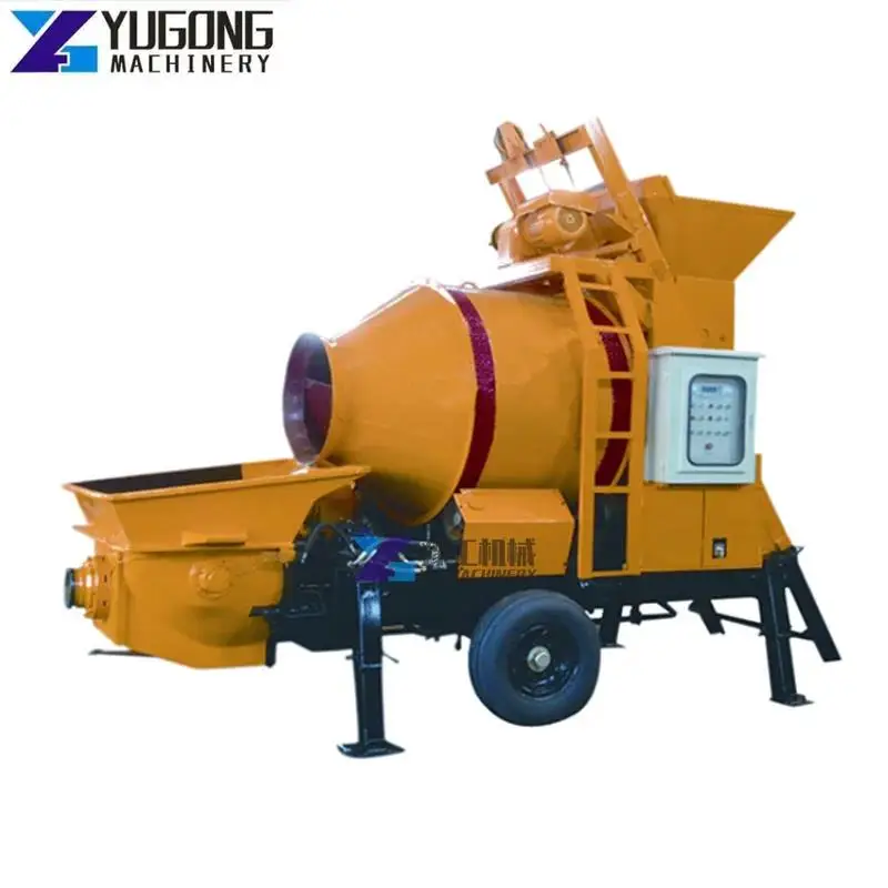 YG Concrete Pressure Pump Concrete Pump with Mixer Conveying Pump Pouring Pump Concrete Mixing and Conveying Integrated Vehicle