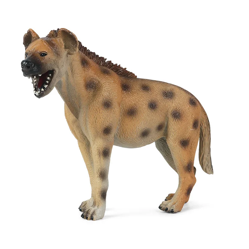 11cm Simulation Wild Animals World Zoo ABS Hyena Models Figures Action Collection Dolls Educational Toys ​for children Kids Gift