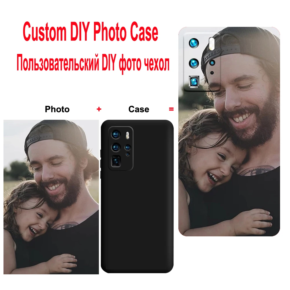 Custom Case for Samsung Galaxy S23 S22 S21 S20 Ultra S10 Plus FE Liquid Soft Silicon Cover Photo Picture DIY Full Camera Shell