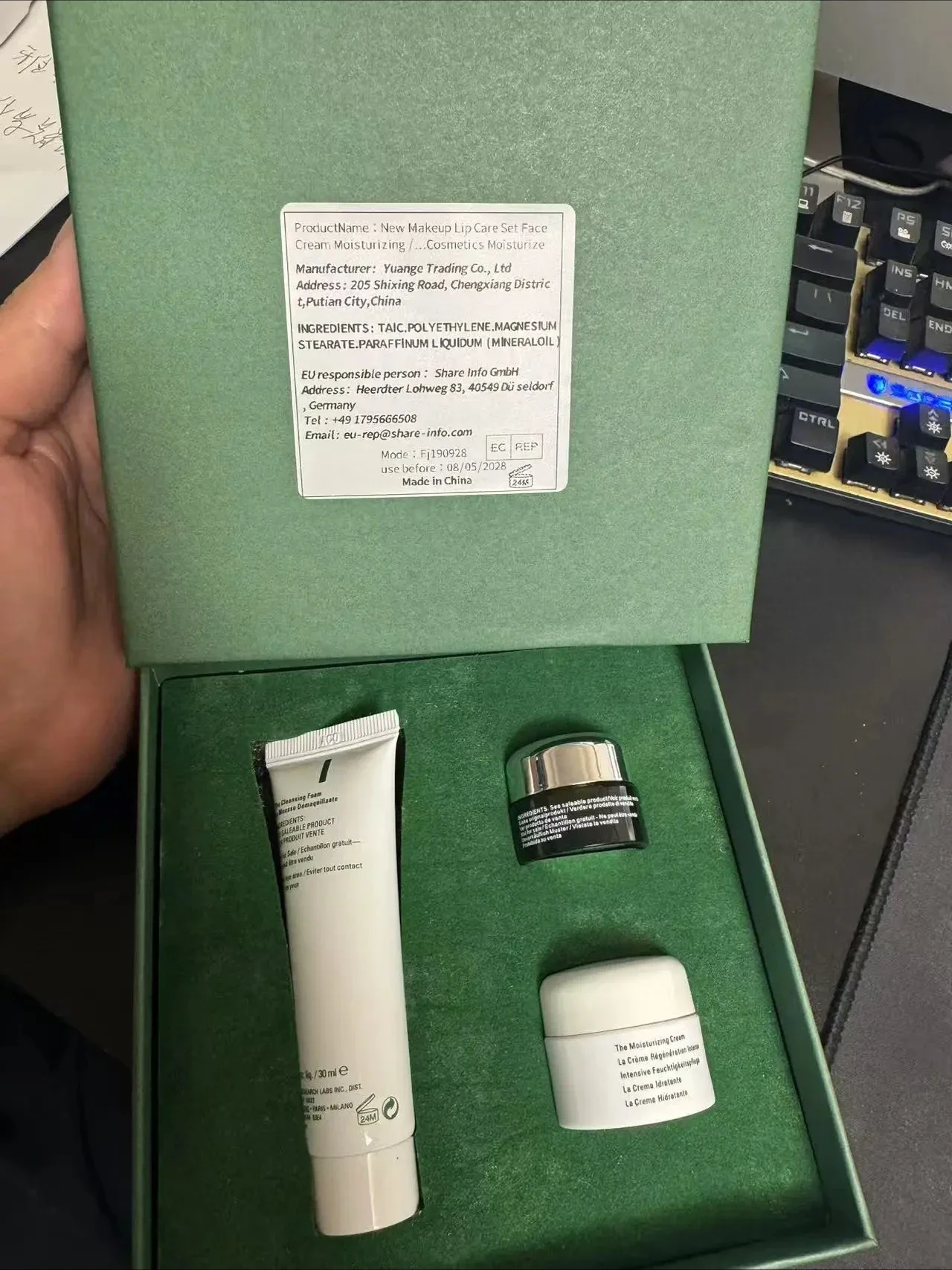 BUEN nuevo maquillaje, juego de cuidado de labios, crema facial hidratante/aceite de labios/bálsamo labial/crema de manos, cosméticos, herramienta de maquillaje hidratante