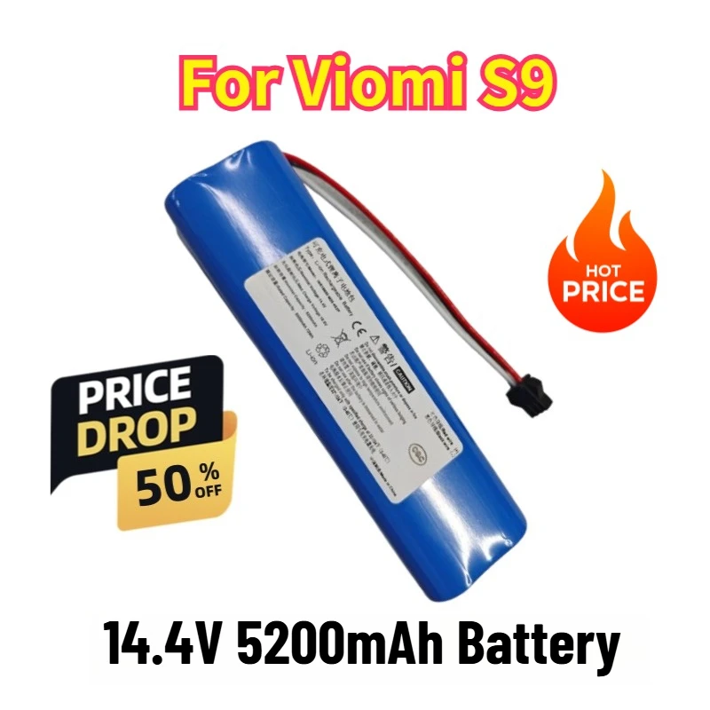 

Аккумулятор 14.4В 5200мАч для пылесоса Viomi S9