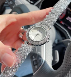 2024 Fashion Top Brand Luxury Watch Women Waterproof Crystal Women Dress Watch Fully Diamond Women Watches Ladies Watch Quartz