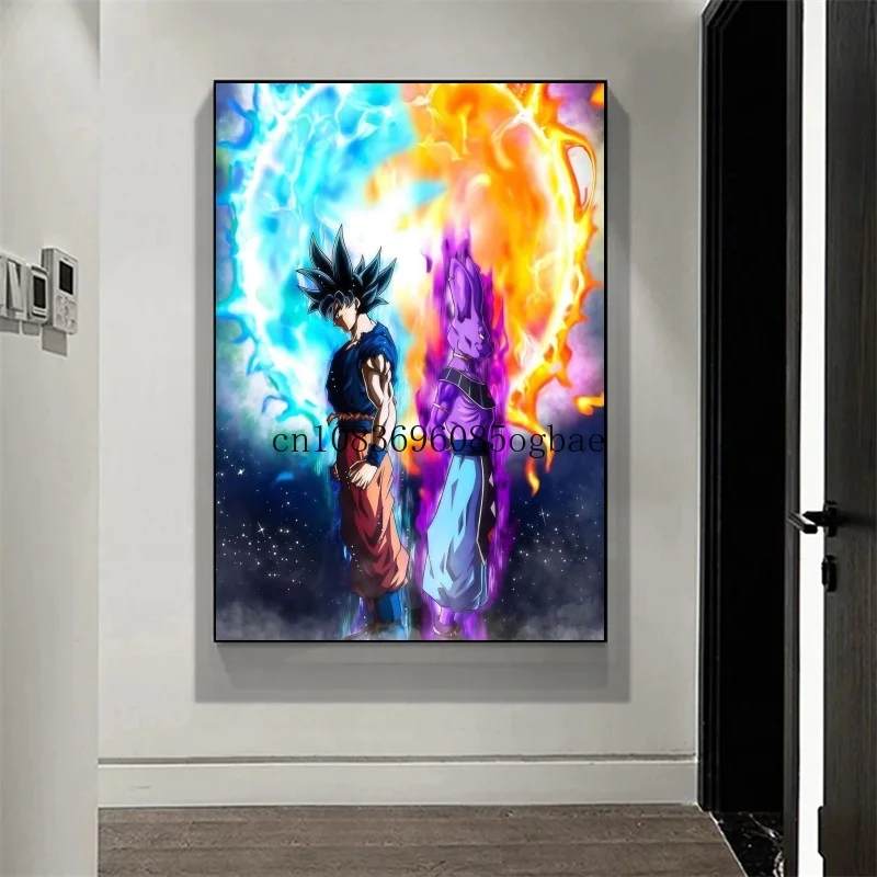 

Japan High Quality Classic Hot-blooded Anime Dragon Ball Goku HD Poster Picture Living Home Decor Mural Painting Birthday Gifts