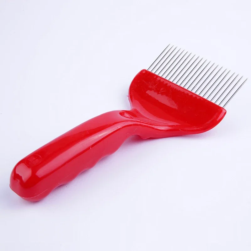 4PCS The red thick needle type fork needle knife cut honey comb  bee products shovel