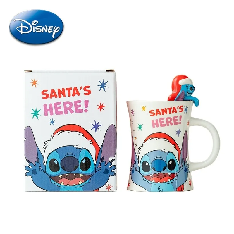 

Кружка Диснея, рождественская серия, мультяшная милая 3D фигурка, керамическая большая емкость, чашка для молока, кофе, сока, воды, домашний рождественский подарок