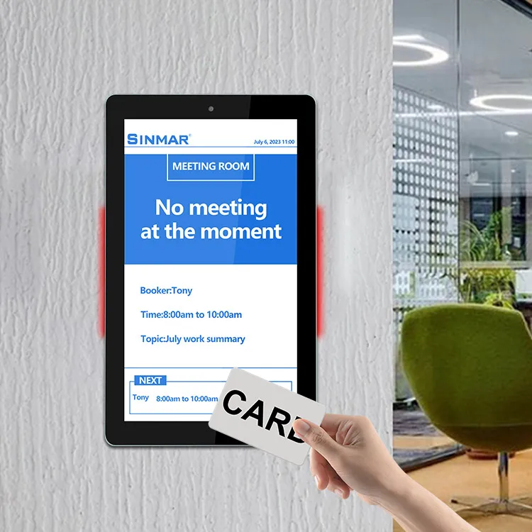 Wall Mount Android 12 13 14 VGA Poe Tablet 10 13.3 15.6 Smart Door Entrance Tablet with Rs232 Port RFID Reader