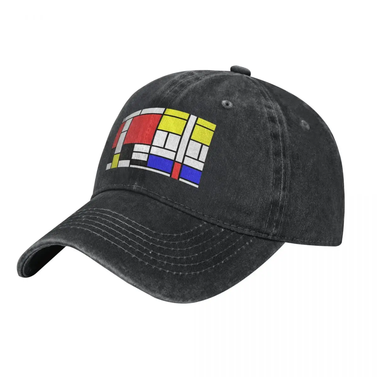 

Бейсбольные кепки Mondrian, джинсовые шляпы Snapback, уличная регулируемая бейсбольная ковбойская шляпа в стиле хип-хоп для мужчин и женщин