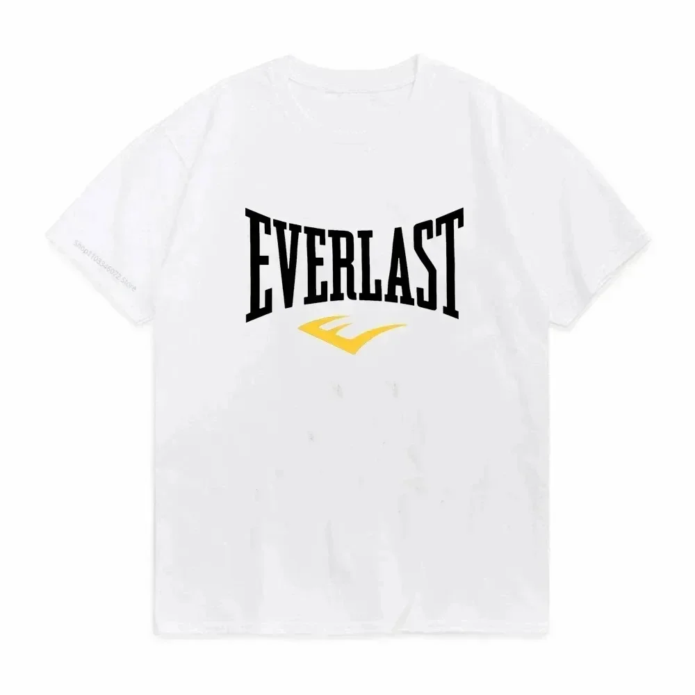 EVERLAST BOXING شعار تي شيرت المرأة جولة الرقبة المطبوعة الصيف تي شيرت Harajuku الشارع قمة الموضة #1