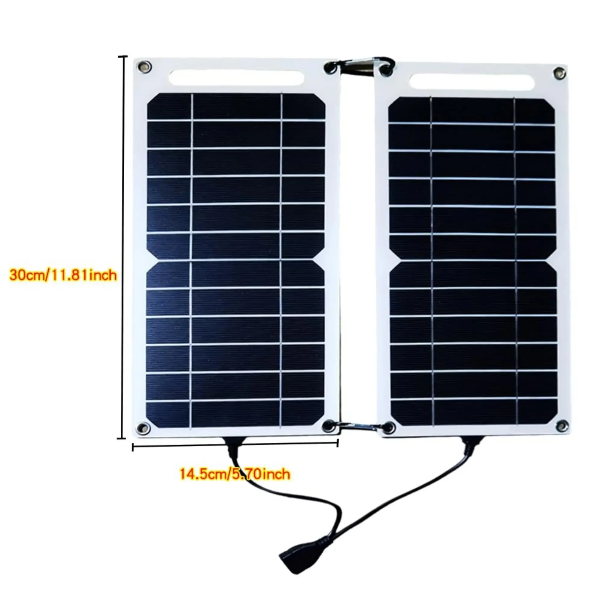 USB Fast Charging Solar Panel Waterproof Outdoor Hiking Camping Portable Battery Mobile Phone Power Bank Charging Board